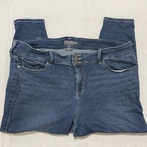 Torrid‎ Jegging Stretch Super Soft Jeans Women's Plus Size 24S Short Denim Blue